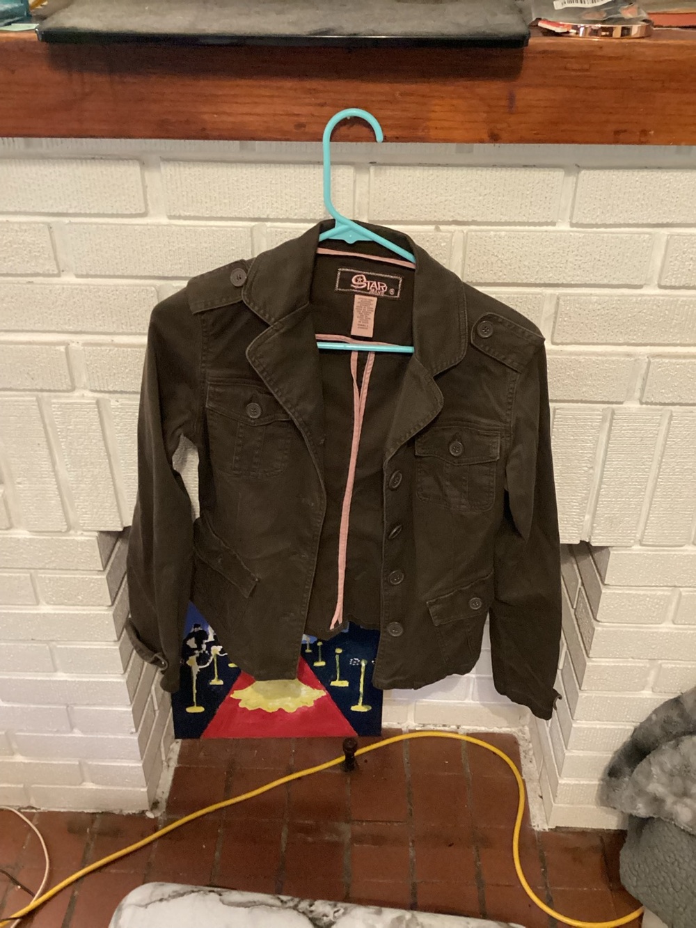 Brown Girls' Utility Blazer Jacket